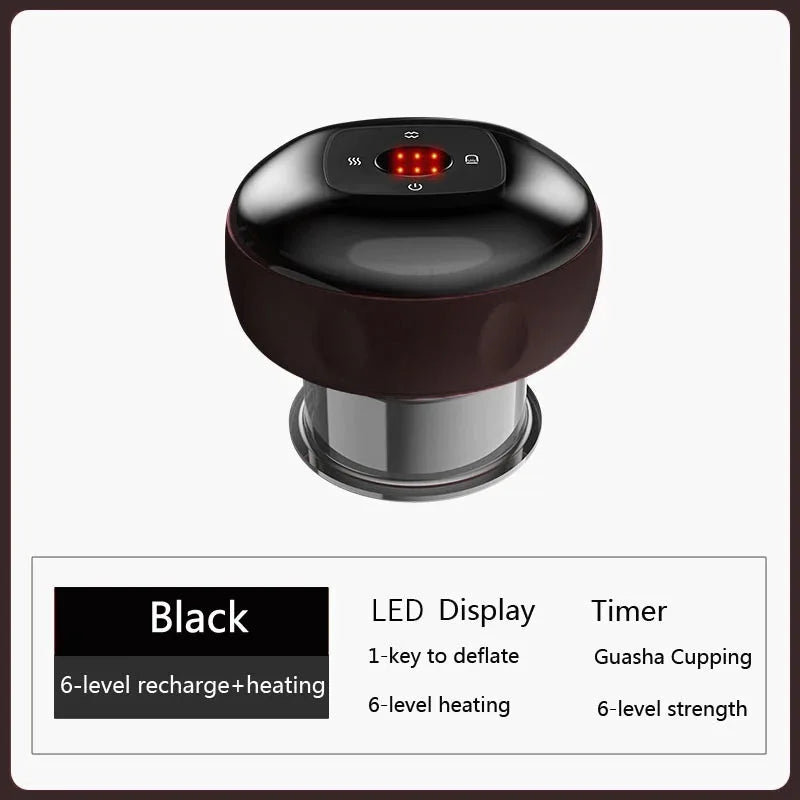 Smart Electric Body Cupping Massager with Heating & Suction for Ultimate Relaxation and Relief