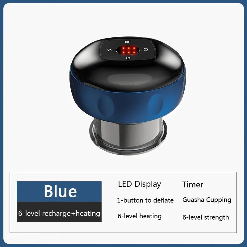 Smart Electric Body Cupping Massager with Heating & Suction for Ultimate Relaxation and Relief