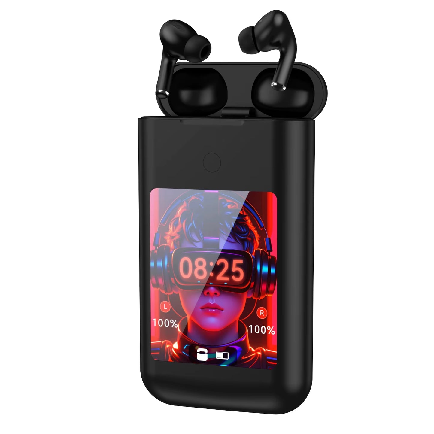 Versatile Bluetooth Wireless Earphones with Touch Screen Charging Case - Perfect for Music, Gaming, and More!