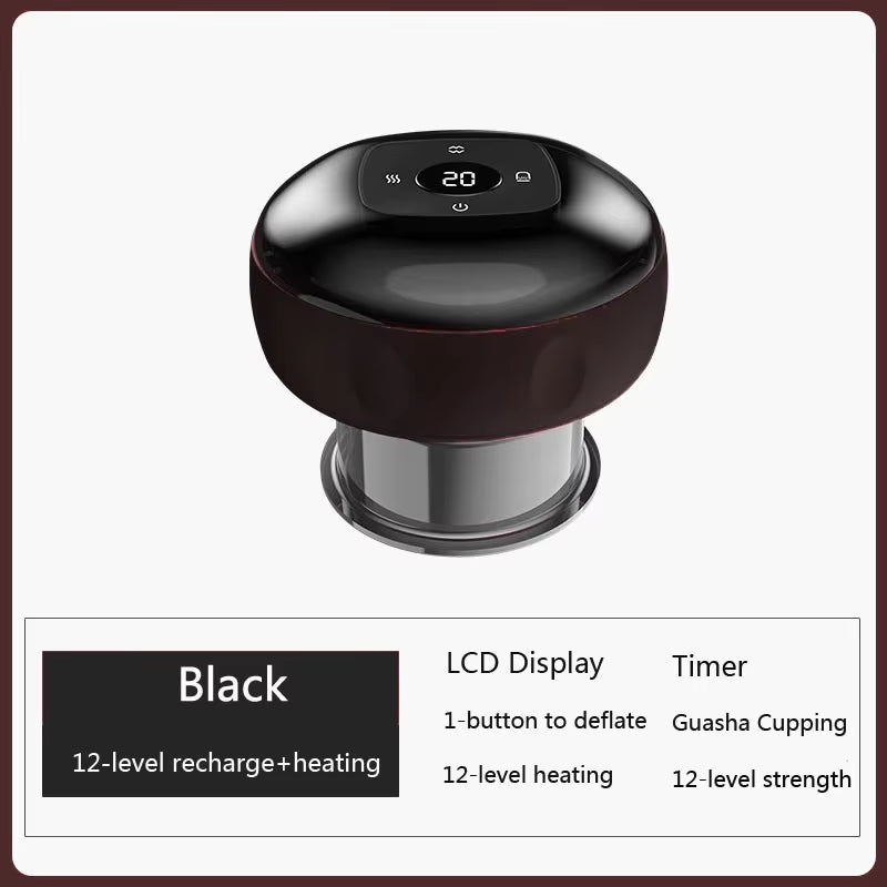 Smart Electric Body Cupping Massager with Heating & Suction for Ultimate Relaxation and Relief