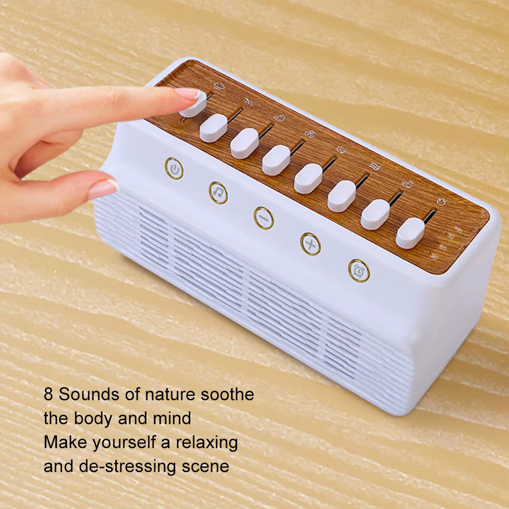 Transform Your Sleep with the Portable White Noise Bluetooth Speaker - Nature Sounds & Timed Shutdown for Ultimate Relaxation