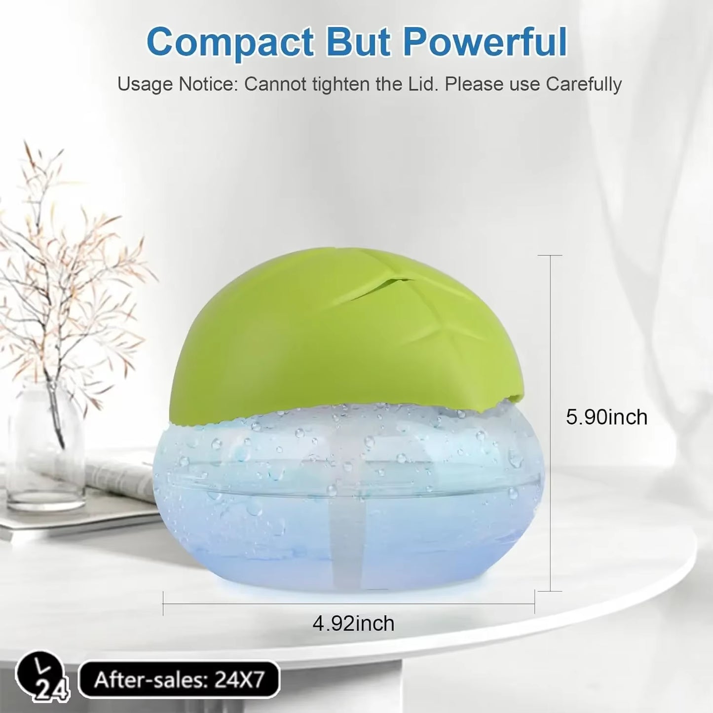 Transform Your Space with the Water-Based Air Purifier & Revitalizer - Black with 7 Color LED Night Light