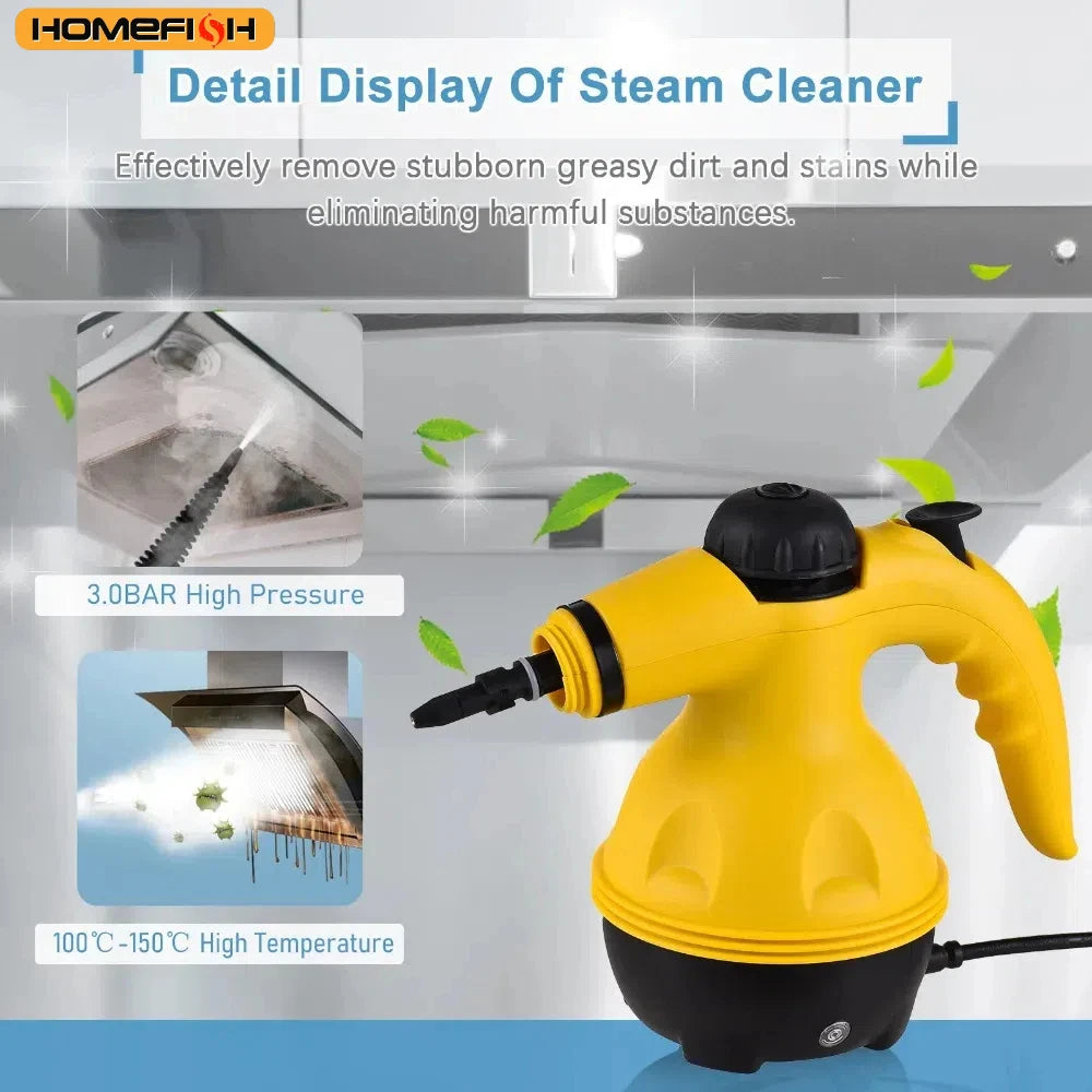 High-Performance Handheld Steam Cleaner for Kitchen, Bathroom, and Car - Ultimate Cleaning Tool!