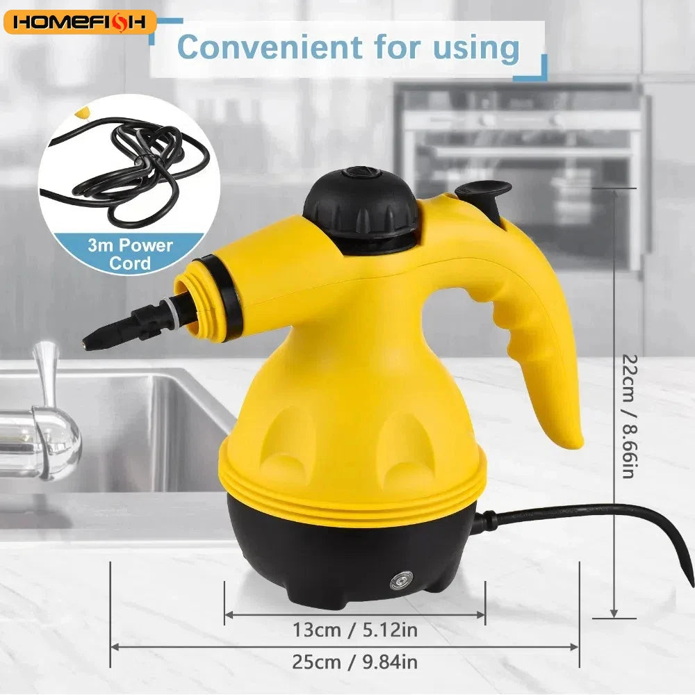 High-Performance Handheld Steam Cleaner for Kitchen, Bathroom, and Car - Ultimate Cleaning Tool!