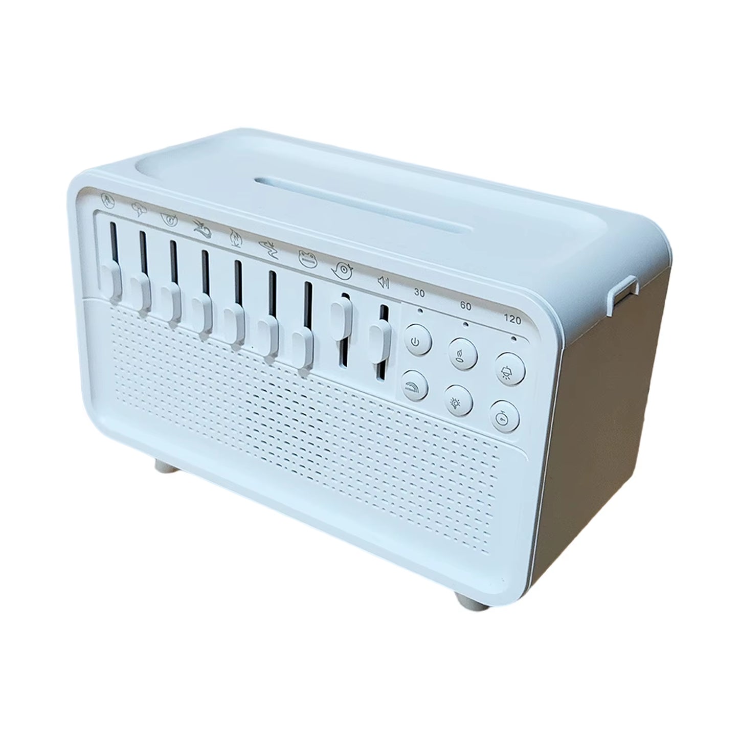 Transform Your Sleep with the Portable White Noise Bluetooth Speaker - Nature Sounds & Timed Shutdown for Ultimate Relaxation