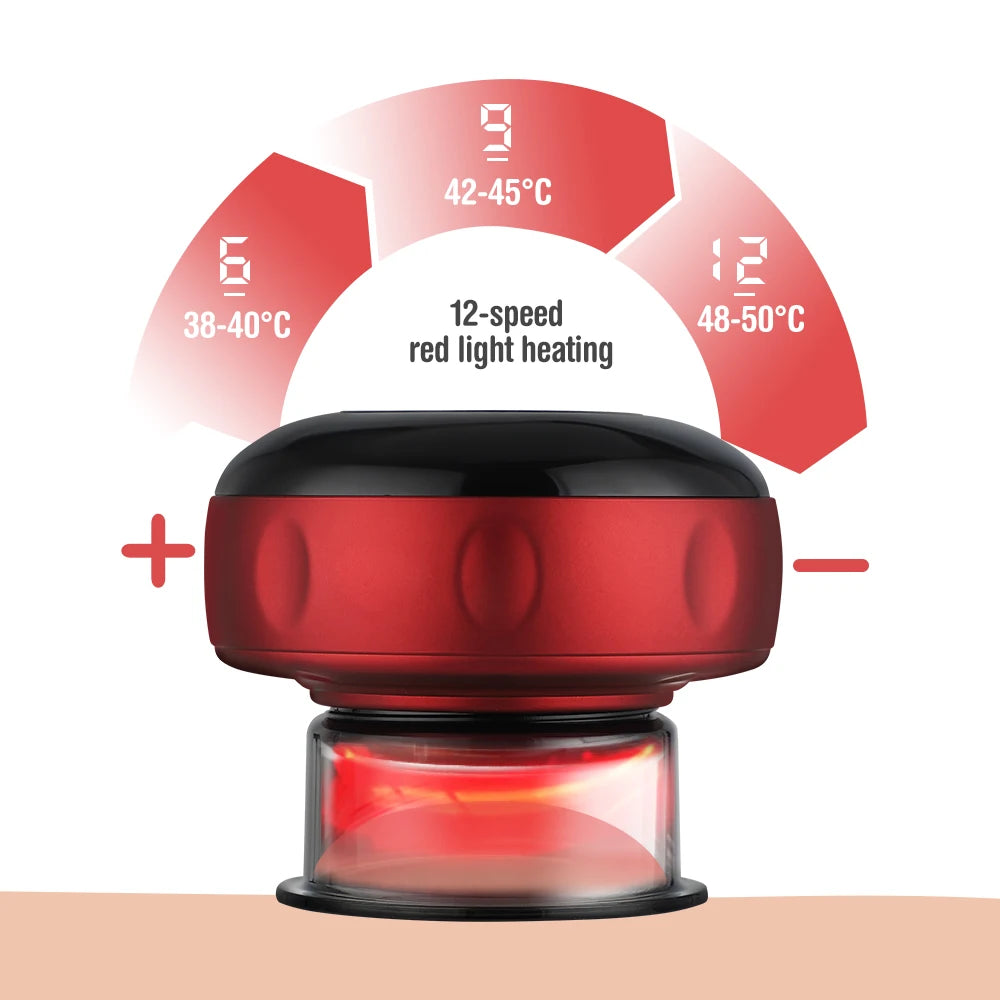 Smart Electric Body Cupping Massager with Heating & Suction for Ultimate Relaxation and Relief