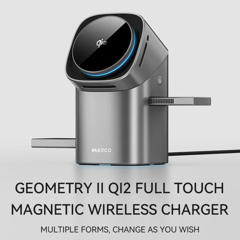 Ultimate 3-in-1 Qi2 Magnetic Wireless Charger - Fast 15W Charging for iPhone 12/13/14/15/16, Apple Watch & AirPods
