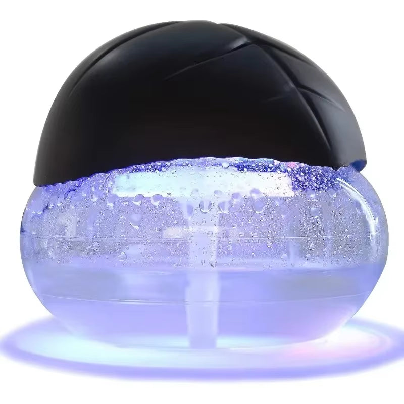 Transform Your Space with the Water-Based Air Purifier & Revitalizer - Black with 7 Color LED Night Light
