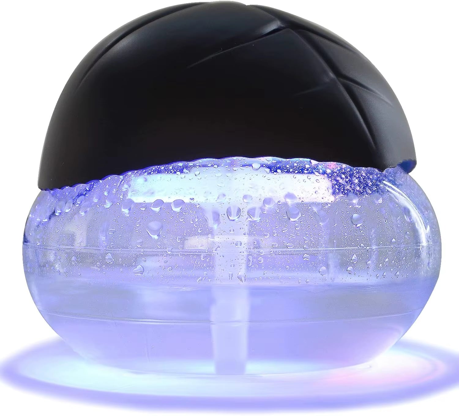 Transform Your Space with the Water-Based Air Purifier & Revitalizer - Black with 7 Color LED Night Light