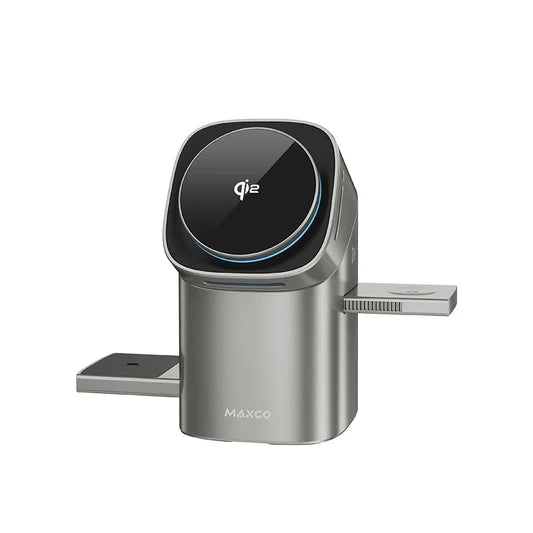 Ultimate 3-in-1 Qi2 Magnetic Wireless Charger - Fast 15W Charging for iPhone 12/13/14/15/16, Apple Watch & AirPods