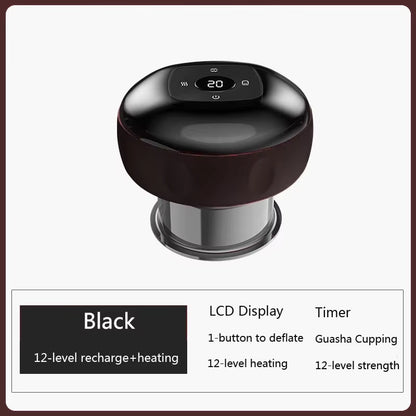 Smart Electric Body Cupping Massager with Heating & Suction for Ultimate Relaxation and Relief