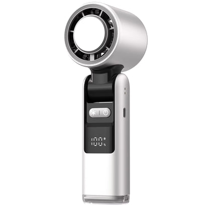 Super Mini Turbo Speed Fan - 100 Turbos Chilled Ice Sensation USB Powered with Digital Display for Camping, Office & Dorm Use