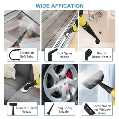 High-Performance Handheld Steam Cleaner for Kitchen, Bathroom, and Car - Ultimate Cleaning Tool!