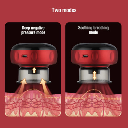 Smart Electric Body Cupping Massager with Heating & Suction for Ultimate Relaxation and Relief