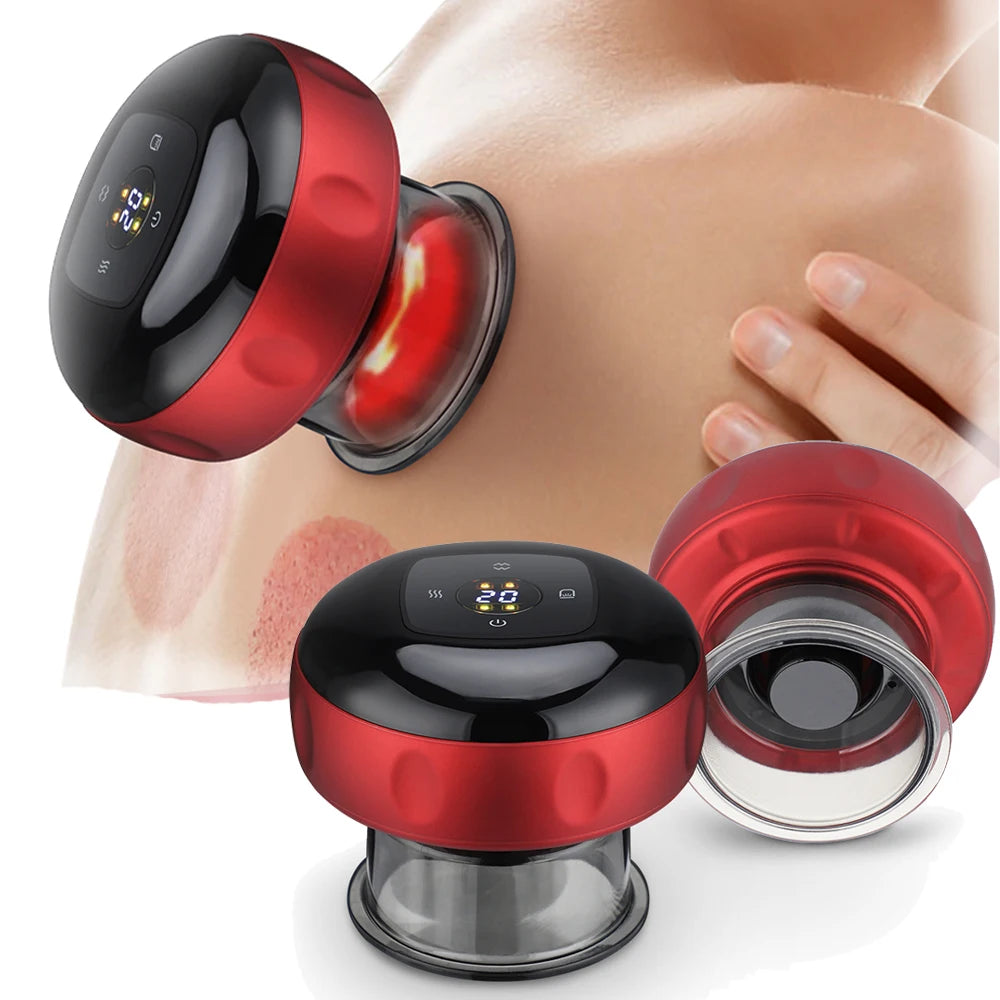 Smart Electric Body Cupping Massager with Heating & Suction for Ultimate Relaxation and Relief